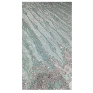 Prêt à stocker nouvelles perles de travail manuel mises à jour tissu de soie importé pour la fabrication de chiffons pour femmes Textile matière première tissu de soie - Product Image 1