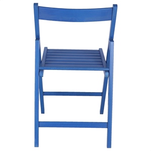 WELL HOME Sedia Bas Blu in Legno di Faggio 43x47x79 cm Sedia da Giardino - Product Image 5
