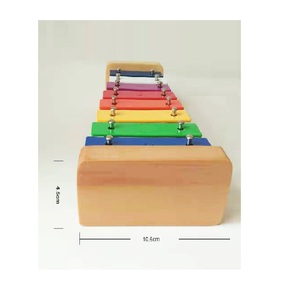 Trusted Supplier's Mini 8-Tone Metallophone Wood Keyboard Instrument Safe Kids' Learning Music Piano <b>Guitar</b> Xylophone Styles PC - Product Image 1