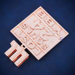 Elegante colgante de Hip Hop, Diamantes de corte brillante redondos de moissanita de Plata de Ley 925 con claridad VVS mejorada y diseño personalizado - Product Image 3