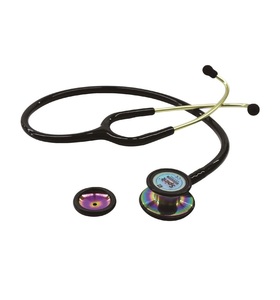 Stéthoscope Spirit à double tête en acier inoxydable, diaphragme à membrane flottante accordable, alimentation manuelle, certifié CE ISO 13485 SGS - Product Image 1