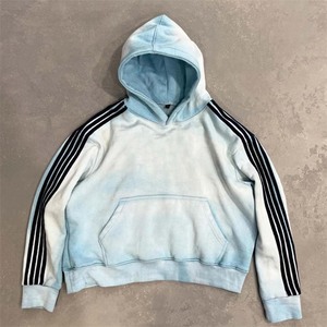 Sweat à capuche vintage 100% coton, fermeture éclair, lavage personnalisé, effet délavé, coupe ample pour homme, fabriqué par Hanger Impex - Product Image 2