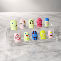 Faux ongles faits à la main en gros, prix abordable, nombreux motifs, sur commande, ODM, finition lisse, livraison mondiale