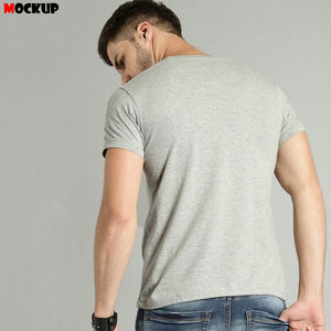 เสื้อยืดสำหรับผู้ชาย,เสื้อยืดทรงหลวมโลโก้ออกแบบได้เองเป็นมิตรต่อสิ่งแวดล้อมผ้าฝ้าย100% - Product Image 4