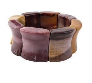 Women's Handmade Eco-friendly Heart-Shaped Wide <b>Stretch</b> DIY Multicolor Resin <b>Bracelets</b> Hot Selling Chunky Bangle Fashion - Product Image 5