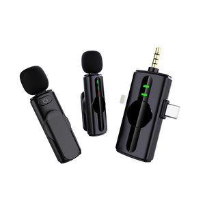 Deux microphones sans fil à pince pour l'entretien et l'enregistrement, son clair - Product Image 1