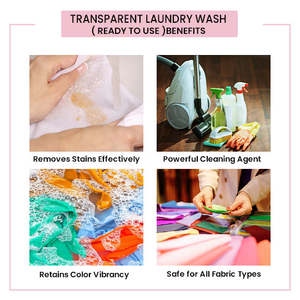 Detergente Ecológico Transparente para Ropa, Listo para Usar, con Aroma Floral a Jazmín, Suavizante de Telas - Product Image 5