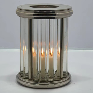 Vases en verre de cristal de table découpés à la main indiens personnalisés uniques pour la décoration et les événements - Product Image 1