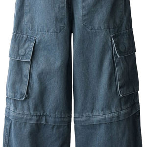 Pantalon cargo en jean élégant pour garçons, vêtement décontracté raffiné, tissu léger mais résistant, finition intérieure douce, matière extensible flexible - Product Image 5