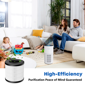 Filtro de Repuesto Cobectal ZQA-6000A de Alta Eficiencia 3 en 1, H14 True HEPA con Carbón Activado para Purificador de Aire Doméstico y de Coche - Product Image 3