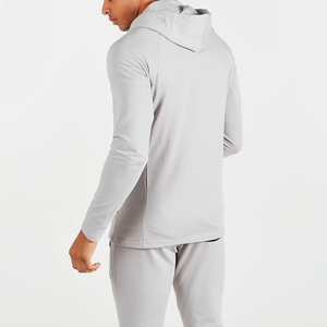 Chaquetas suaves y elásticas con cremallera Fabricante de ropa Hombres Zip up Hoodie Manga larga Sudaderas con cremallera completa de alta calidad para hombres - Product Image 4