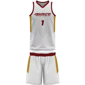 Todos los equipos American Basketball Jersey Stock Ropa deportiva Uniforme con técnicas impresas y diseño cosido bordado - Product Image 2
