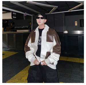 Chaqueta de cuero para hombre, cálida, suave y cómoda, OEM, ODM, directo de fábrica, venta al por mayor, ropa de motorista personalizada - Product Image 4