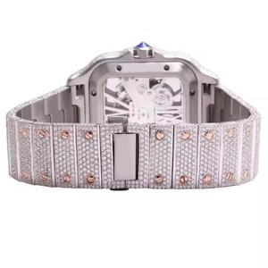 Montre Automatique Homme Luxe VVS Moissanite Diamant Boîtier Carré Bijoux Hip Hop Édition Limitée - Product Image 4