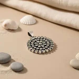 Colgante de Plata 925 con Piedras Preciosas para Mujer, Joyería Elegante con Baño de Rodio en Oro Rosa, Diseño de Gota de Agua - Product Image 3