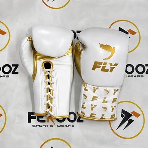 Guantes de Boxeo de Piel de Vacuno Auténtica con Cordones, Diseño Personalizado, Nuevos, al por Mayor, para Adultos, para Entrenamiento y Sparring - Product Image 1