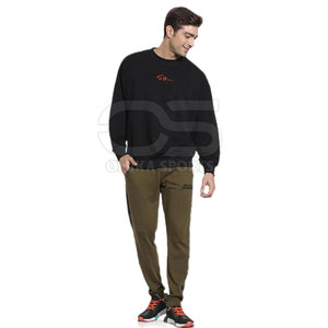 Sweat-shirt surdimensionné pour homme avec logo brodé pour le streetwear urbain tendance - Product Image 1