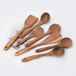 Top choice kitchenware <b>set</b> wooden <b>spatulas</b> for household & restaurant kitchen wood <b>spatula</b> cooking tools - Product Image 5