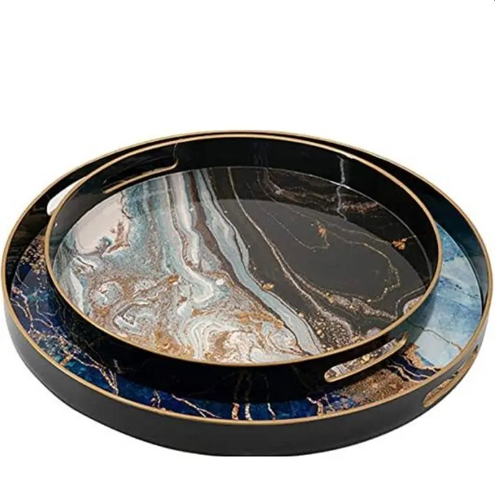 Top Trending Metal Serving Dish Tray For Wedding Party Tabletop Decorating Catering Serving Usage
