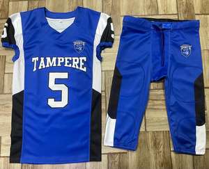 Uniforme de football américain personnalisé-Vêtements de sport d'été respirants à manches courtes grande taille - Product Image 2