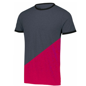 Multi Colors Summer Fitted Plain Custom Logo Color Block Ringer T-Shirt for Men Unisex Short Sleeve Summer Tee - Product Image 6