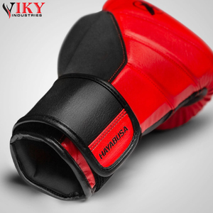 Guantes de boxeo de cuero de excelente calidad, duraderos y ligeros, guantes de boxeo de cuero PU de tamaño de entrenamiento de patadas 10oz 12oz - Product Image 5