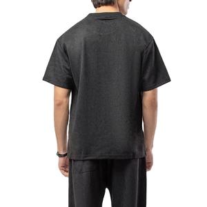 Camiseta de Verano para Hombre, Lisa, de Alta Calidad, Venta de Fábrica, Precio Bajo, Personalizable, OEM, Transpirable, de Seda/Algodón - Product Image 5
