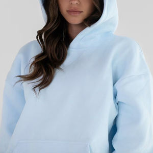 เสื้อสเวตเตอร์แบบมีฮู้ดสำหรับทั้งชายและหญิงเสื้อมีฮู้ดพิมพ์ลายพัฟแบบกำหนดเอง500 GSM คอตตอนฟลีซโอเวอร์ไซส์-ผู้ผลิต - Product Image 5