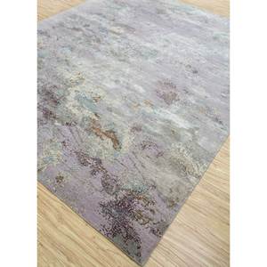 Alfombra Kavi Srb(722) Anudada a Mano de Lana y Seda de Bambú, Patrón Abstracto Rojo y Naranja para Uso Doméstico - Product Image 2