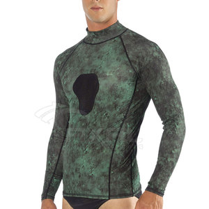 เสื้อแรชการ์ดผู้ชายคุณภาพสูง ระบายอากาศได้ดี แห้งเร็ว เป็นมิตรกับสิ่งแวดล้อม พิมพ์ลายแบบซับลิเมชั่น ออกแบบเองได้สำหรับผู้ใหญ่ ขายดี - Product Image 2