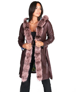 Nuevo abrigo largo Vintage para mujer, abrigos con capucha de piel de tacto suave para mujer - Product Image 5