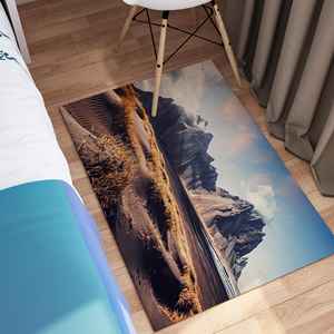 Vestrahorn Mountain Landscape <b>Rug</b>, Iceland <b>Rugs</b>, Mountain Landscape <b>Rugs</b>, Landscape <b>Rugs</b>,<b>Chenille</b> <b>Rug</b> - Product Image 5