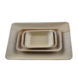 Platos desechables biodegradables más vendidos, bandejas rectangulares de hoja de palma disponibles en diferentes tamaños - Product Image 4