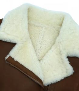 Manteau d'hiver en fausse fourrure pour hommes, décontracté, épais, chaud, extérieur, moto, grande taille, en cuir véritable, veste pour hommes. - Product Image 4