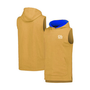 Customized Logo Design Winter <b>Sleeveless</b> Hip Hop Style Zip up <b>Hoodie</b> <b>Men</b> Gym <b>Hoodie</b> Custom Logo Print <b>Men</b> Lightweight <b>Hoodie</b> - Product Image 5