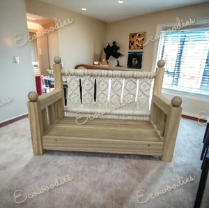 เก้าอี้แบบมีแขนในบ้านทำจากไม้ไผ่ธรรมชาติแบบคลาสสิกเสาถ่ายรูปเด็กแรกเกิดสำหรับเด็กใช้ในห้องนอนหรือสตูดิโอโบราณ - Product Image 5