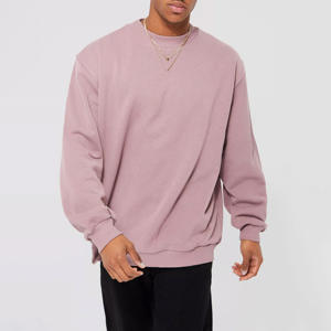 Sweat-shirt à col rond surdimensionné personnalisé en gros, 100% coton, motif américain, broderie 3D, haute qualité, pour hommes - Product Image 5