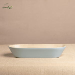 Plateau à sushi artisanal en bambou écologique et durable, finition laquée, léger, durable, imperméable, personnalisable - Product Image 6