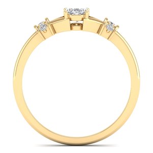 REYES Bagues de Moissanite de haute qualité à coupe ovale 0.39 carats en argent sterling 925 Bagues de fiançailles de mariage Bijoux fins pour femmes - Product Image 4