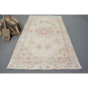 พรมขนแกะสไตล์ตุรกีวินเทจ5x8.6ft การออกแบบพื้นที่ขนาดใหญ่การเย็บปะติดปะต่อกันสไตล์ห้องโถงสี่เหลี่ยมผืนผ้าสำหรับวัยรุ่นพรมปูพื้นห้อง - Product Image 1