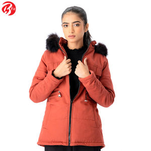 Vente en gros OEM manteau matelassé coupe-vent chaud à manches longues et ample à la mode veste Parka d'hiver pour femmes - Product Image 2