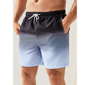 Shorts de bain pour hommes de haute qualité, impression par sublimation personnalisée, respirants, shorts de plage, shorts de surf, vente en gros OEM - Product Image 3
