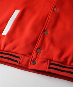 Chaqueta universitaria de cuero de lana cálida para hombre, bombardero de estilo universitario con logotipo personalizado, ropa de abrigo, servicio OEM ODM directo de fábrica - Product Image 6