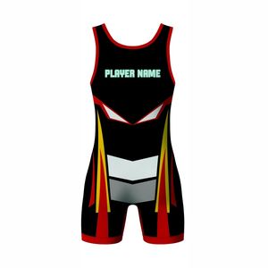 Maillots de lutte unisexe OEM Combinaison de musculation personnalisée et vierge Uniforme de lutte Spandex bon marché Vêtements de sport - Product Image 3