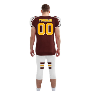 Camiseta de fútbol americano sublimada para hombre al por mayor barata, uniforme de todos los equipos, envío de alta calidad, conjunto de compresión para club juvenil - Product Image 4