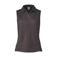Meilleure vente : T-shirt de golf tricoté sans manches, décontracté, à demi-zip, athlétique, écologique, respirant, séchage rapide, motif uni, haute performance