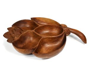 Bandeja de servicio de madera de hoja de estilo moderno inspirada en la naturaleza bandeja de plato de Metal de resina decorativa para servicio de almacenamiento de Hotel y restaurante - Product Image 3