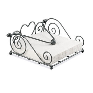 Servilletero de hierro sólido de calidad superior con soporte elegante perfecto para vajilla y exhibición de papel tisú hecho en La India - Product Image 2