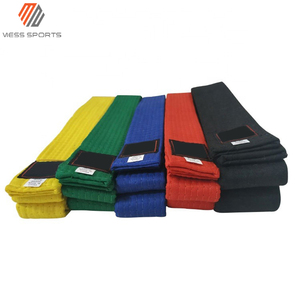 Ceinture de Taekwondo et de Karaté en Polyester et Coton Multicolore de Qualité Supérieure MESS SPORTS pour Unisexe - Product Image 3