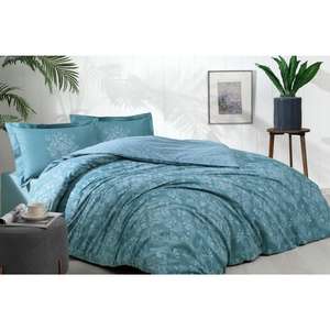 Ensemble de housse de couette Özdilek Antico Petrol Single Ranforce - Product Image 1